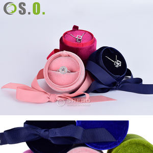 Caja de Joyería de Terciopelo, Empaque Personalizado con Logotipo, Cajas de Joyería de Gamuza - Product Image 5