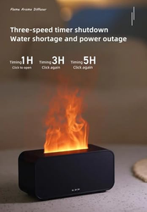 Nuevo Humidificador para Chimenea, Difusor de Aceites Esenciales Ultrasónico, Humidificador con Efecto de Llama de Siete Colores, Difusor de Aroma - Product Image 5