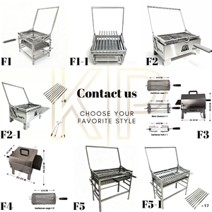 Barbecue électrique rotatif à double rangée BlazeFor Direct-Sale, grille de 52,5 cm et plaque de cuisson au charbon de bois pour les réunions de famille - Product Image 5
