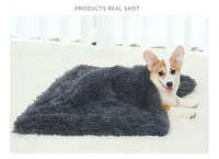 Couverture en peluche personnalisée pour animaux de compagnie, douce et chaude, avec logo, vente en gros