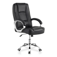 Chaise de bureau réglable en cuir, chaise de bureau pivotante pour joueur, fauteuil de bureau pivotant et relevable