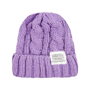 Autunno inverno tessuto lavorato a maglia cappello di lana per gli uomini delle donne in velluto caldo ispessito cappellino multicolore Versatile per uso Casual quotidiano - Product Image 5