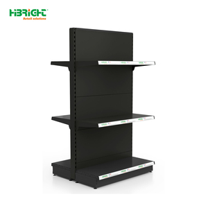 Estanterías Metálicas Negras de Alta Resistencia de Una Sola Cara, Nuevo Diseño <span class=keywords><strong>para</strong></span> Uso en Tiendas de Abarrotes - Product Image 1