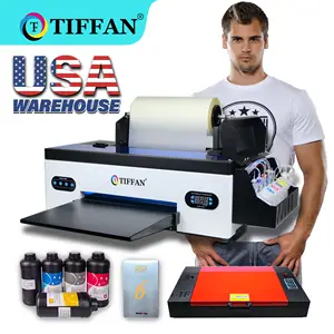 Pequeña máquina de impresión de camisetas de inyección de tinta A3 de escritorio XP600 L1800 R1390 30cm rollo de transferencia de calor película para mascotas camiseta A3 DTF impresora