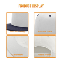 Envío Rápido, Gorras de Mezcla de Lana y Poliéster, Estilo Minimalista Old Money, Gorra Estructurada de Visera Plana, Ajustable, Deportiva, de Dos Tonos