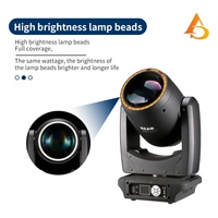 Projecteur LED mobile 300W avec halo RGBW, faisceau LED mobile pour mariage, lumières DJ