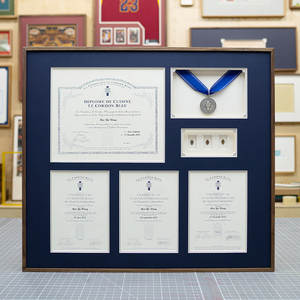 Настенный органайзер для сертификатов и фотографий из массива дерева, класса люкс, с возможностью индивидуальной настройки, без повреждений, для форматов А3/А5, для печати гиклее - Product Image 3