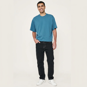 T-shirt à manches courtes pour homme, coupe ample, design streetwear de haute qualité, logo personnalisé, léger et respirant, coupe ample - Product Image 1