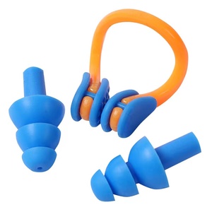 Greatbuy-clips de silicona blanda <span class=keywords><strong>para</strong></span> la nariz, 2 <span class=keywords><strong>tapones</strong></span> <span class=keywords><strong>para</strong></span> <span class=keywords><strong>los</strong></span> oídos impermeables con tapón <span class=keywords><strong>para</strong></span> la nariz <span class=keywords><strong>para</strong></span> nadar - Product Image 1