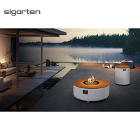 Foshan sigarten table de jardin patio sans fumée à gaz avec foyer