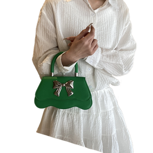 Bolso Pequeño Tipo Bandolera con Lazo Dulce y Fresco para Mujer, Estilo Primavera 2024, Cadena Elegante de Alta Calidad - Product Image 4