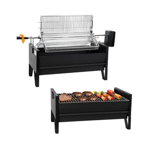 Kit <span class=keywords><strong>Girarrosto</strong></span> Elettrico in Acciaio Inox con Motore 12V, Griglia Portatile Moderna ed Ecologica con Design Pieghevole Senza Fumo - Product Image 5