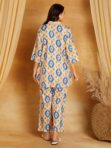 Conjuntos de Cordones de Última Moda con Estampado Floral Étnico para la Temporada de Otoño, Proveedor Indio, Materiales Reciclados para Fiestas - Product Image 5