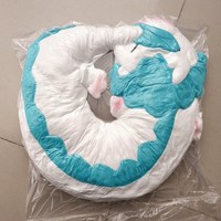 Poupée en peluche Dragon Haku en forme de U de 32cm en gros Jouet en peluche super doux avec emballage de sac OPP en coton PP