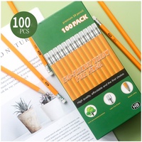 Crayons HB en bois 7 pouces EN71/FSC, 50/70/100/144 pièces, crayons d'école pour étudiants, lot de crayons avec différents emballages, vente chaude