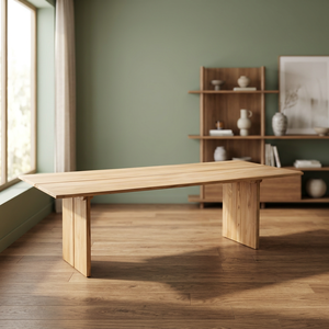 Minimalist Eco-Friendly Durable Solid Wood Rectangular Dining <b>Table</b> Modern Design Waterproof Stable Home Furniture Dining Room 4 - Product Image 3