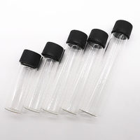 Emballage en tube de verre borosilicate avec logo personnalisé, bouchon à vis résistant aux enfants de 116 mm pour savon liquide et tampon, avec impression sérigraphique