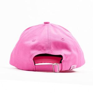 Casquette de baseball vintage sportive en coton délavé rose vif avec broderie de lettres en relief 3D audacieuses et slogan, style streetwear décontracté - Product Image 4