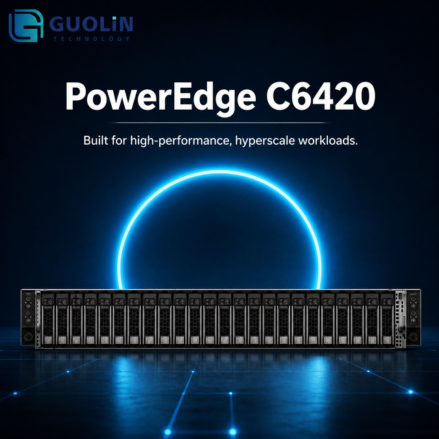 Used 2U Rack Server 4 Compute Nodes HPC Big Data Virtualization Custom Configuration Dell PowerEdge C6420