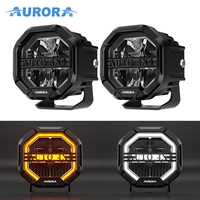 Phare de travail LED bicolore Aurora Patent pour 4x4, moto et tout-terrain