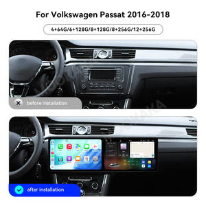 MOOKAKA Autoradio Doppio Schermo 10.1 Pollici per VW Passat 2016-2018, Lettore DVD GPS, Intrattenimento Multimediale, Schermo Co-pilota, Android 14 - Product Image 2