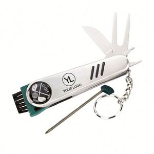 Porte-clés multi-outils de golf personnalisé avec logo, réparateur de divots, pour cadeaux de tournois sportifs - Product Image 1