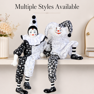 Figura de <span class=keywords><strong>Payaso</strong></span> Pierrot de Cerámica Hecha a Mano, Muñeca de Lujo Personalizada, Decoración Vintage de Grado Profesional para el Hogar, Decoración de Pascua - Product Image 3