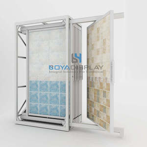 Tùy chỉnh tầng thường vụ kéo ra đá cẩm thạch xoay kim loại trượt gạch ceramic di động thạch anh PVC đá cẩm thạch đá kệ trưng bày - Product Image 6