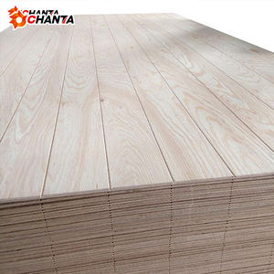 <span class=keywords><strong>Plaque</strong></span> rainurée moderne E1 double face en <span class=keywords><strong>MDF</strong></span> mélaminé résistant à l'humidité pour habillage de porte - Product Image 4