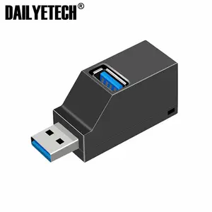 Концентратор USB 3,0, адаптер-удлинитель, мини-разветвитель с 3 портами для ПК, ноутбука, Macbook, мобильного телефона, высокоскоростной U-дисковый ридер для Xiaomi