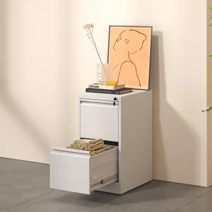 Armoire de classement suspendue en acier de bureau en métal robuste professionnelle armoire de classement verticale à 2 tiroirs sans roue - Product Image 6