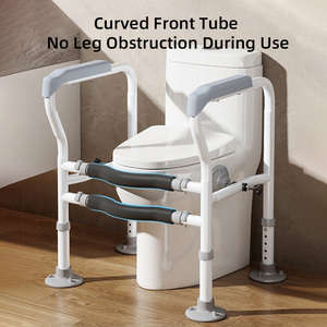 Custom Carbon Steel Toilet Handrail Strong <strong>Suction</strong> Cup Bathroom <strong>Grab</strong> Bar Safety Support <strong>Rail</strong> for Disabled Elderly - Product Image 5