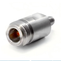 Adaptador ZCOM N(F)-3.5(F) Hembra a 3.5 Hembra, Bajo VSWR, Baja Pérdida de Inserción, Conector Coaxial RF de CC-18GHz para Señales de Microondas