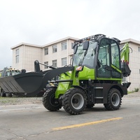 Backhoe Loader Excavator 4x4 Mini Digger Diesel Loader Mesin Harga Pabrik untuk Proyek Konstruksi