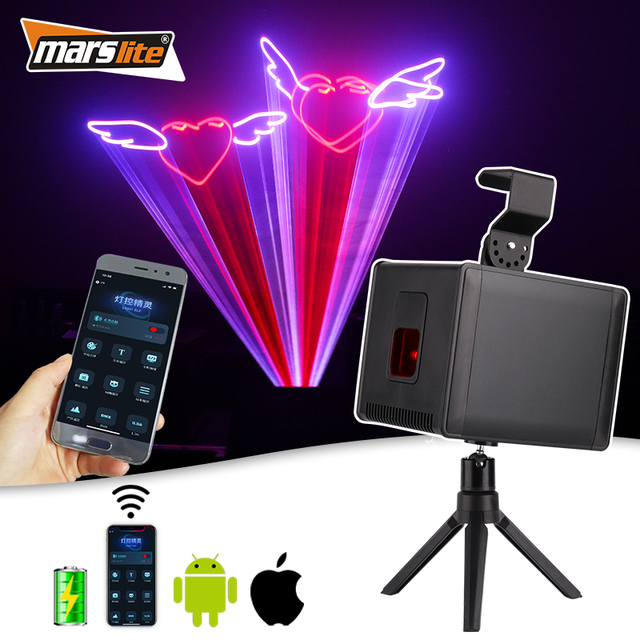 Marslite Wifi Laser Cube Projector 3W Animation Laser Projector Pro Wireless APP 3D Laser Cube Light