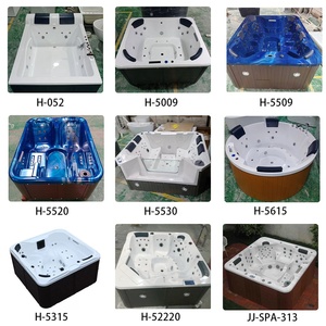 Spas Extérieurs <span class=keywords><strong>Baignoire</strong></span> Spa de Nage Hydromassage Jacuzzi avec Buses Bain à Remous Extérieur Spa Bain à Remous Extérieur - Product Image 4