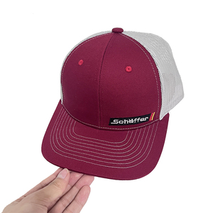 Gorra de Hip Hop Negra Clásica Personalizada de 6 Paneles, 100% Algodón, <span class=keywords><strong>con</strong></span> Parche de Cuero y Logotipo Bordado, Estilo 112, Gorras Trucker - Product Image 3
