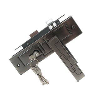 Serrure <span class=keywords><strong>de</strong></span> <span class=keywords><strong>porte</strong></span> intérieure moderne haut <span class=keywords><strong>de</strong></span> gamme <span class=keywords><strong>avec</strong></span> poignées, ensemble <span class=keywords><strong>de</strong></span> serrures et poignées, charnières, cylindre et plaque <span class=keywords><strong>de</strong></span> butée pour <span class=keywords><strong>porte</strong></span> - Product Image 4