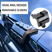 Support de fixation pour projecteur de poteau A en aluminium CNC de haute qualité pour Deepal G318, support de montage pour éclairage de travail LED tout-terrain sans perçage, 1 paire