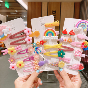 Linda chica nube Lollipop Arco Iris horquillas de Bobby Pin broches para el cabello de los niños - Product Image 1