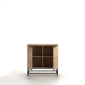 Aparador Moderno Compacto de 2 Puertas con Patas de Metal Doradas - Product Image 2