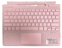 Penutup Keyboard Bluetooth Nirkabel dengan Touchpad, Slot Smart Pen, Keyboard Folio Magnetik Tipis untuk Microsoft Surface Pro 8 9 X