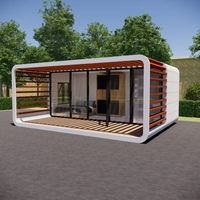 Cabine préfabriquée européenne de 20 et 40 pieds, personnalisable, durable et magnifiquement décorée, pour bureau, salon, boutique ou espace de loisirs
