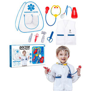 Uniformes de policía para niños y niñas, juguetes de imitación, equipo de juego con temática del Departamento de Policía - Product Image 4