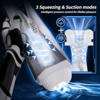 Masturbateur masculin Gelance avec pompe à pénis, 10 modes de vibration et 3 modes de succion, 100% étanche, sensation de toucher réel pour le vagin, jouet pour adultes