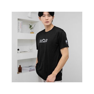 [ECODREAM] Supplément Meilleur choix Texture douce de Polyester Soutien coréen Vêtements de sport parfaits Deux couleurs RYCLE T-shirts Noir - Product Image 6