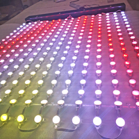 Écran de rideau en maille LED rvb Flexible IP67 P55-2LED-SMD3535 pour les événements et l'effet d'éclairage de mariage