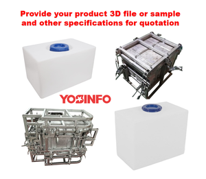 Réservoir d'eau en plastique rotomoulé sur mesure, fabrication directe en usine, matériau PE haute densité de qualité supérieure - Product Image 2