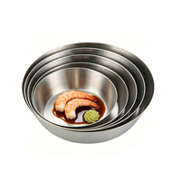 Plats à sauce ronds en acier inoxydable SS304 de 9,5 cm, 11 cm, 12,5 cm, 14 cm, 15 cm – Coupelles à condiments et coupelles à trempette pour sushi