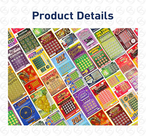 Equipo Profesional para Lotería, Boletos <span class=keywords><strong>de</strong></span> Juego <span class=keywords><strong>de</strong></span> Premios Instantáneos, Lotería Oficial Financiada por Organizaciones Benéficas, Tarjeta <span class=keywords><strong>de</strong></span> Lotería Instantánea para Raspar - Product Image 4